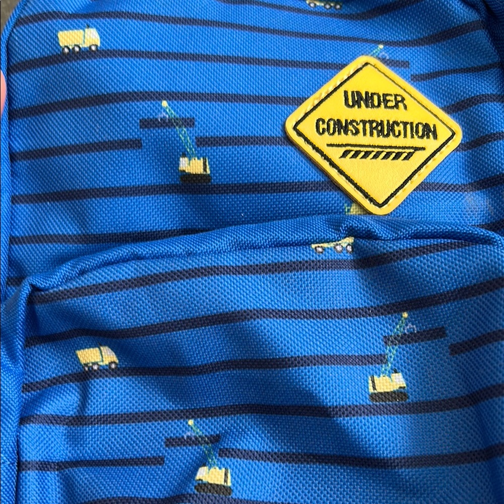 Blue Kids Backpack with Yellow Accents - Picture 3 of 5